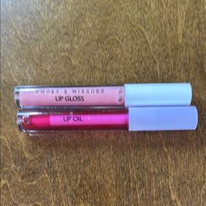 Lip Gloss and Lip Oil Set - Pink and Red